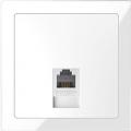 Merten D-Life data socket (crystal white frame, lotus white insert)